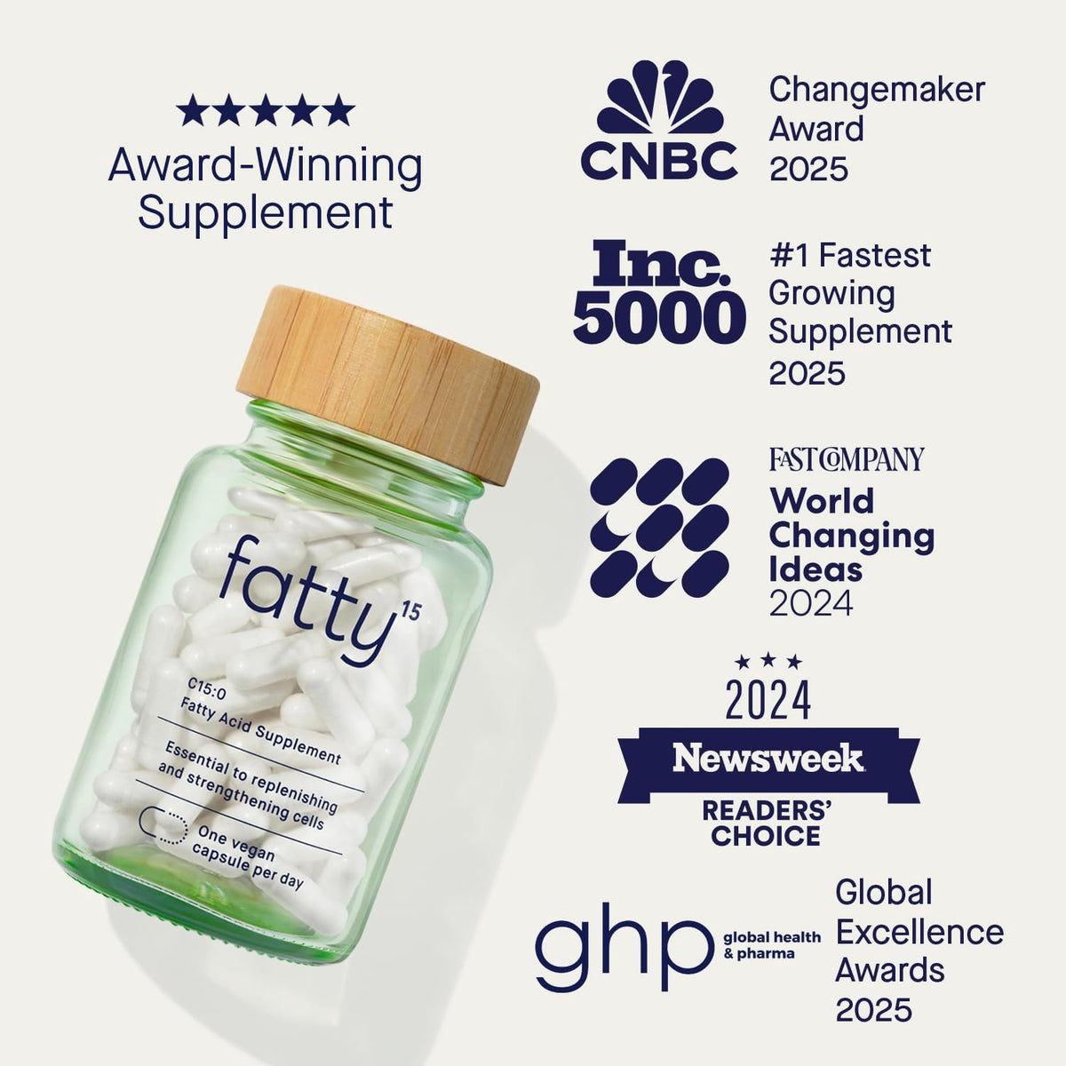 Fatty15 C15:0 Pentadecanoic Acid Healthy Aging Supplement