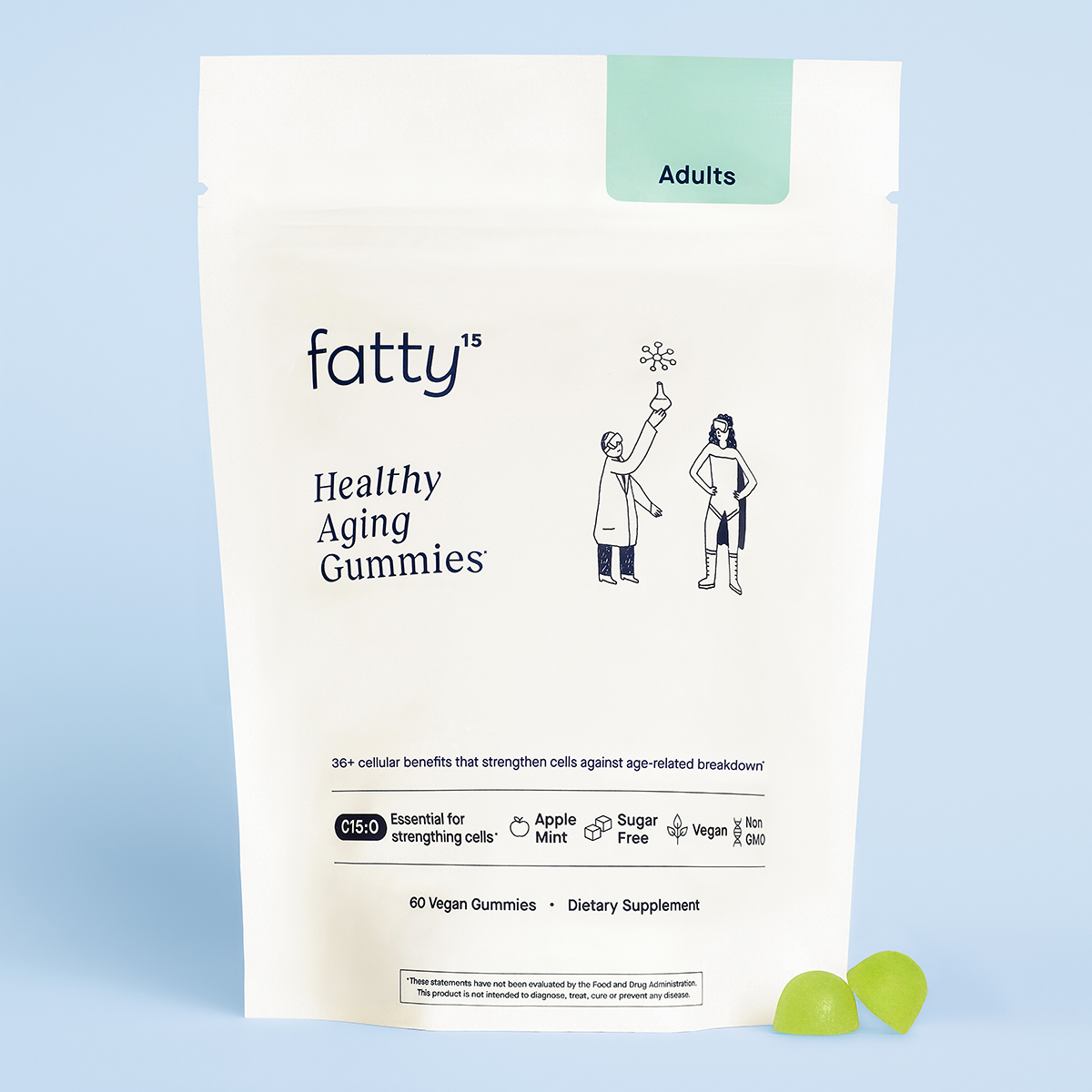 Fatty15 C15:0 Pentadecanoic Acid Healthy Aging Gummies
