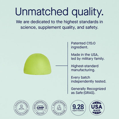 Fatty15 C15:0 Pentadecanoic Acid Healthy Aging Gummies